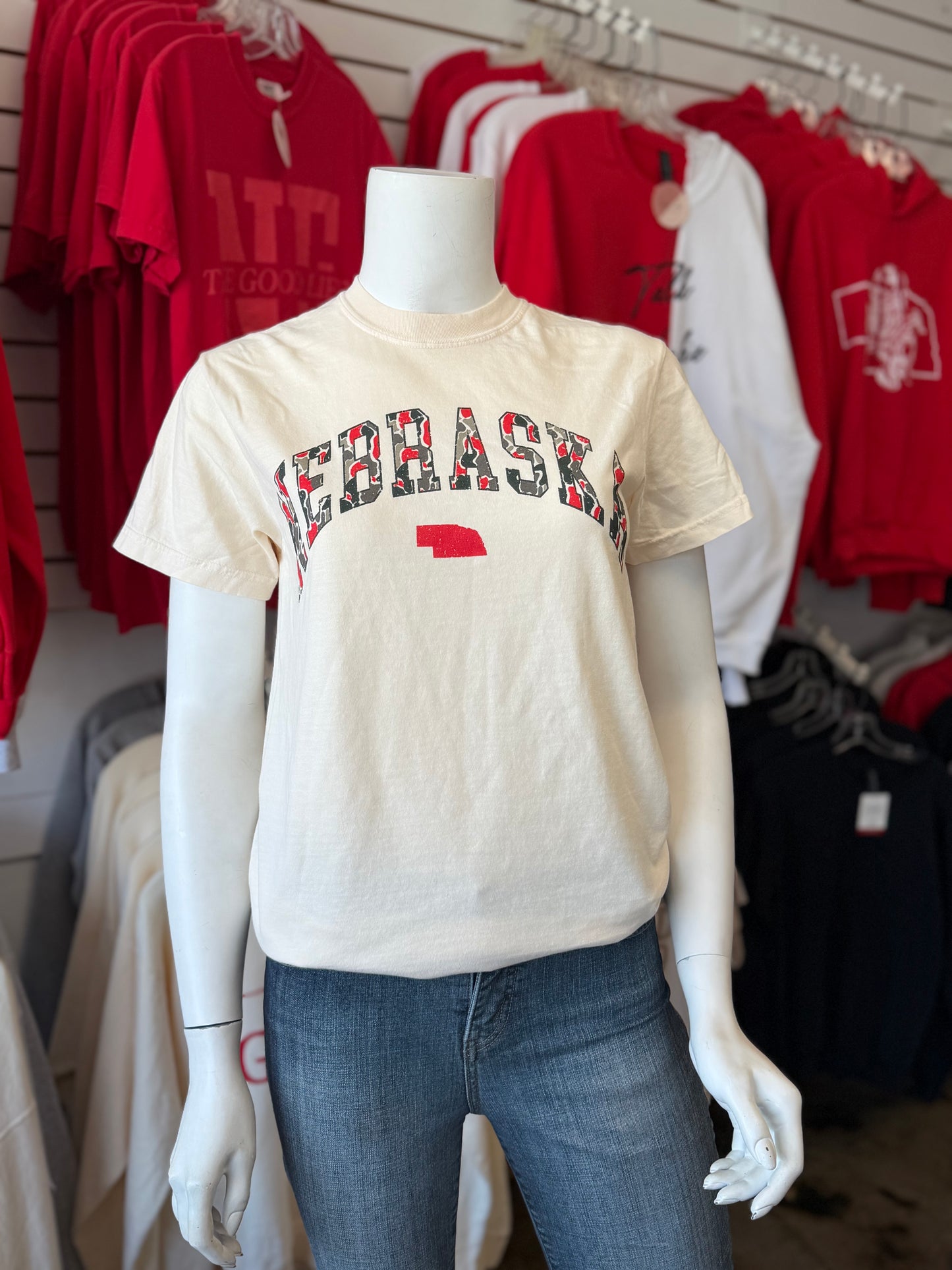 Nebraska Camo CC Tee