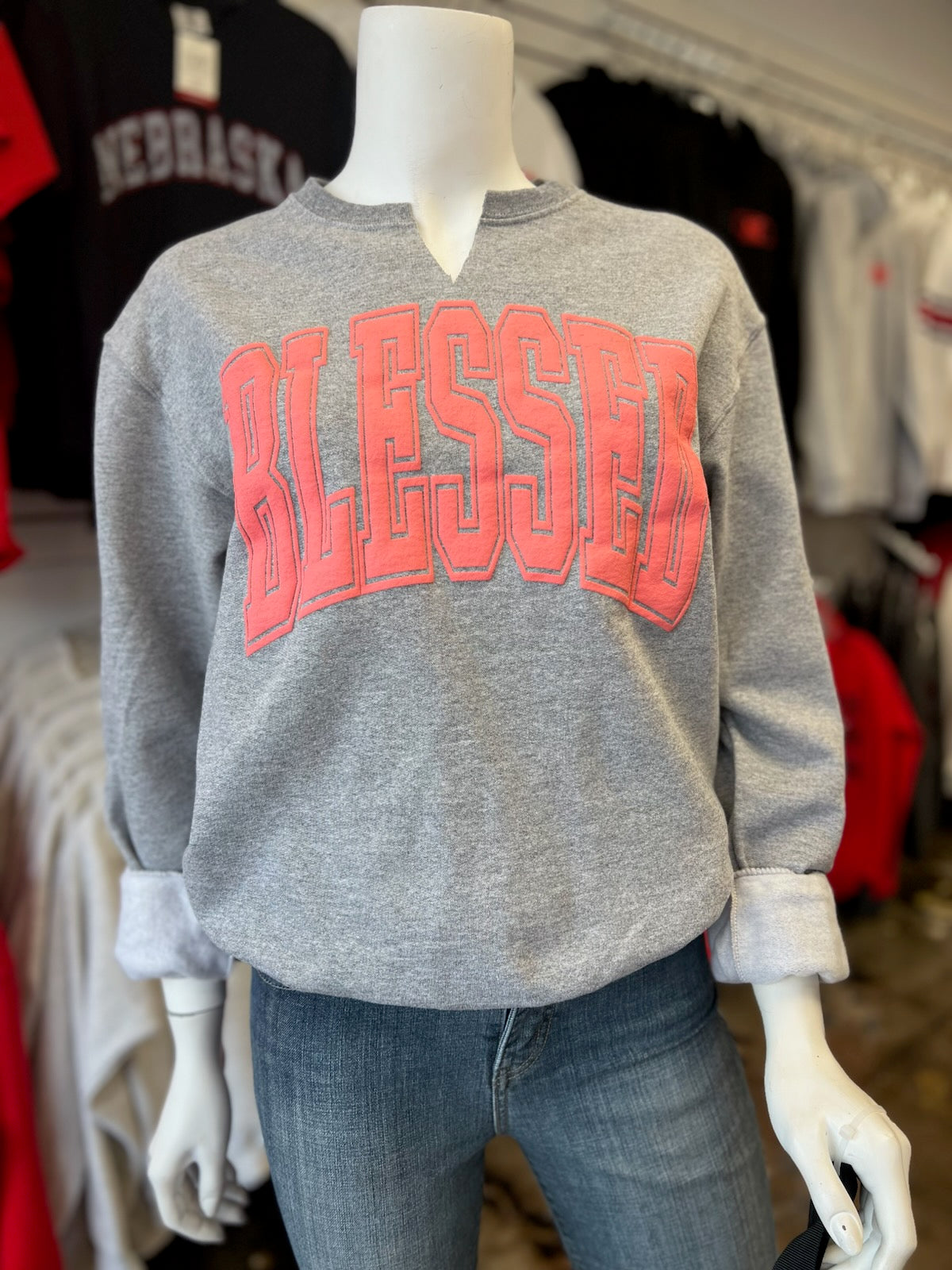 Blessed Puff - Gildan Crewneck Sweatshirt