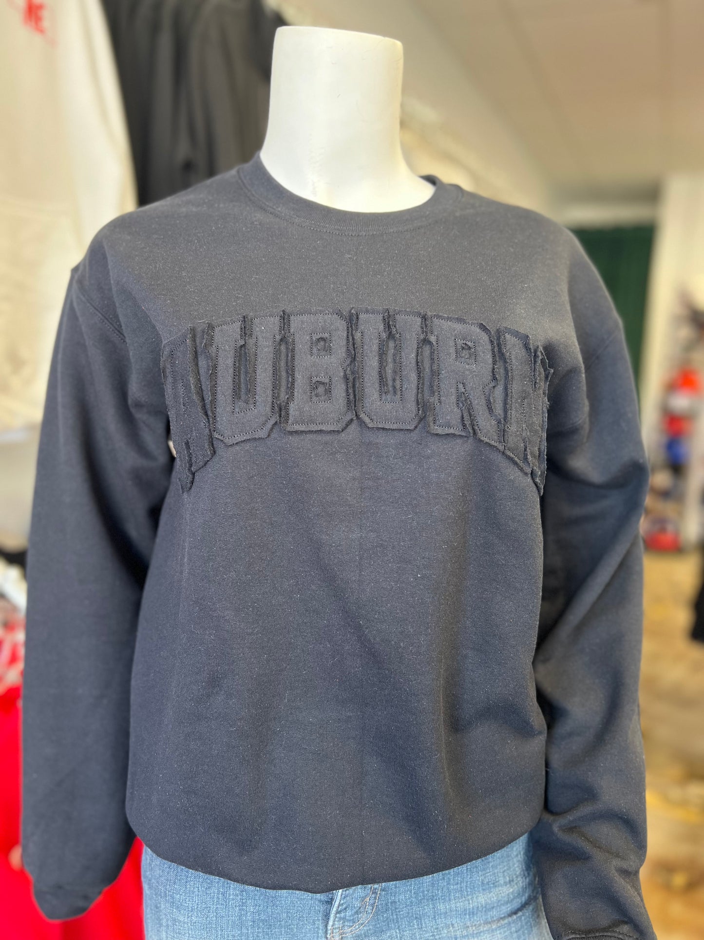 Auburn Applique - Gildan Crewneck Sweatshirt