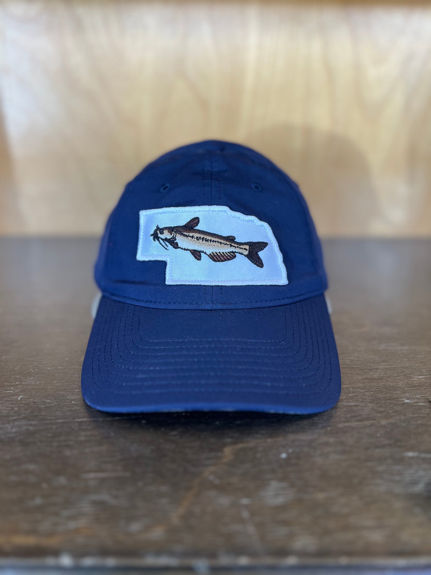 NE Catfish Patch The Game Hat Navy