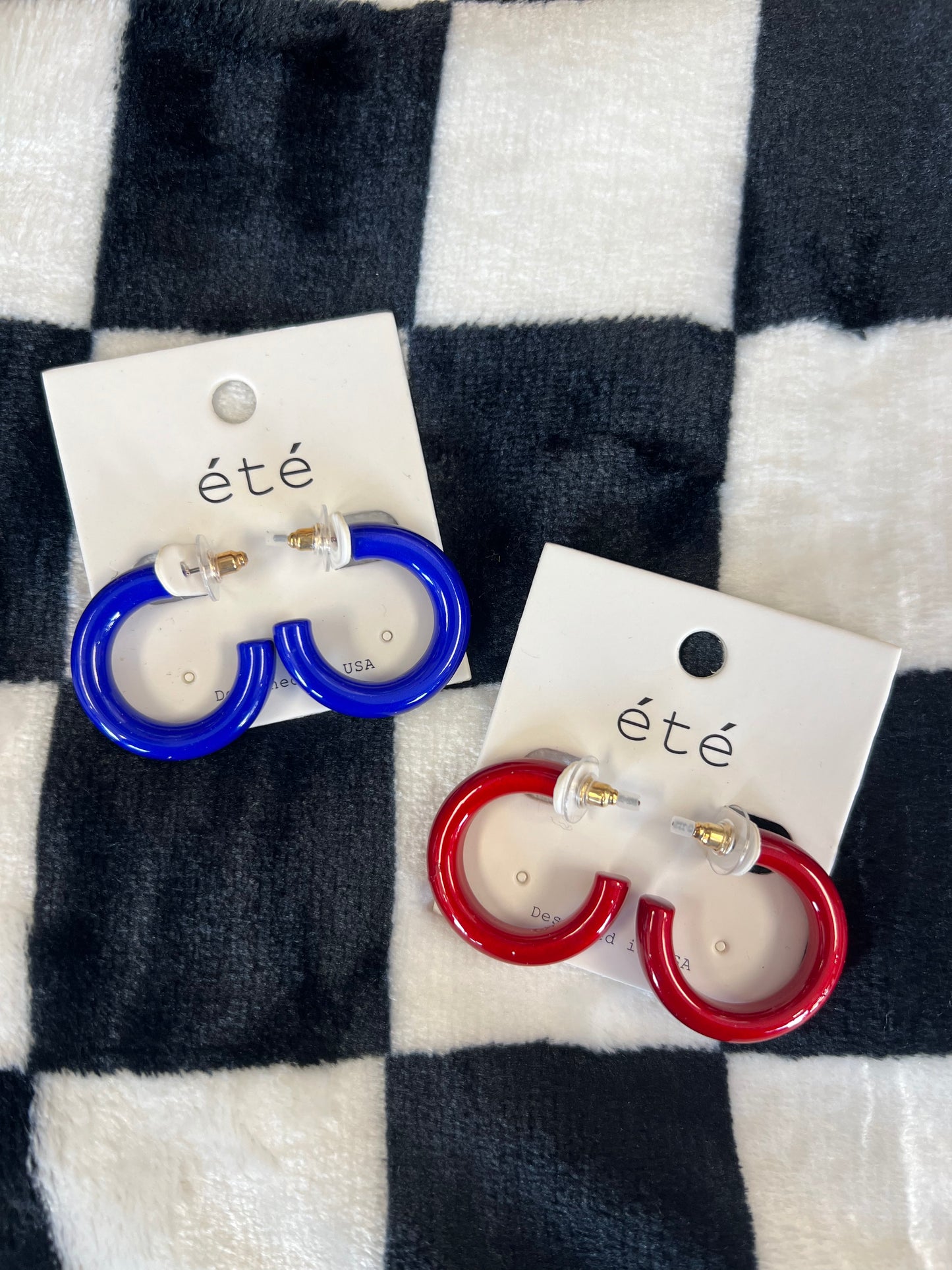 Thick Game Day Hoop Earrings