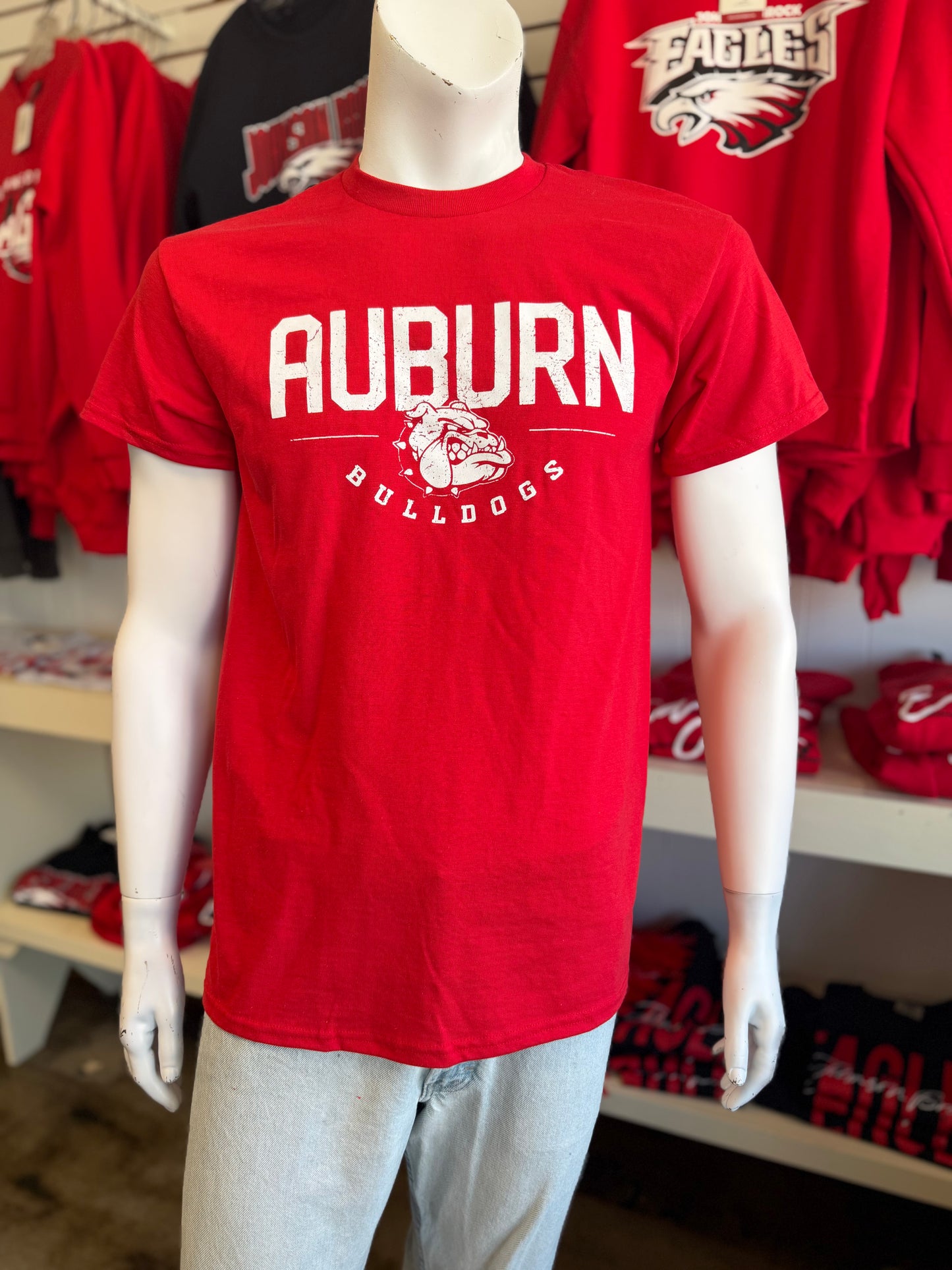 Simple Auburn Bulldogs Design - Gildan Tee