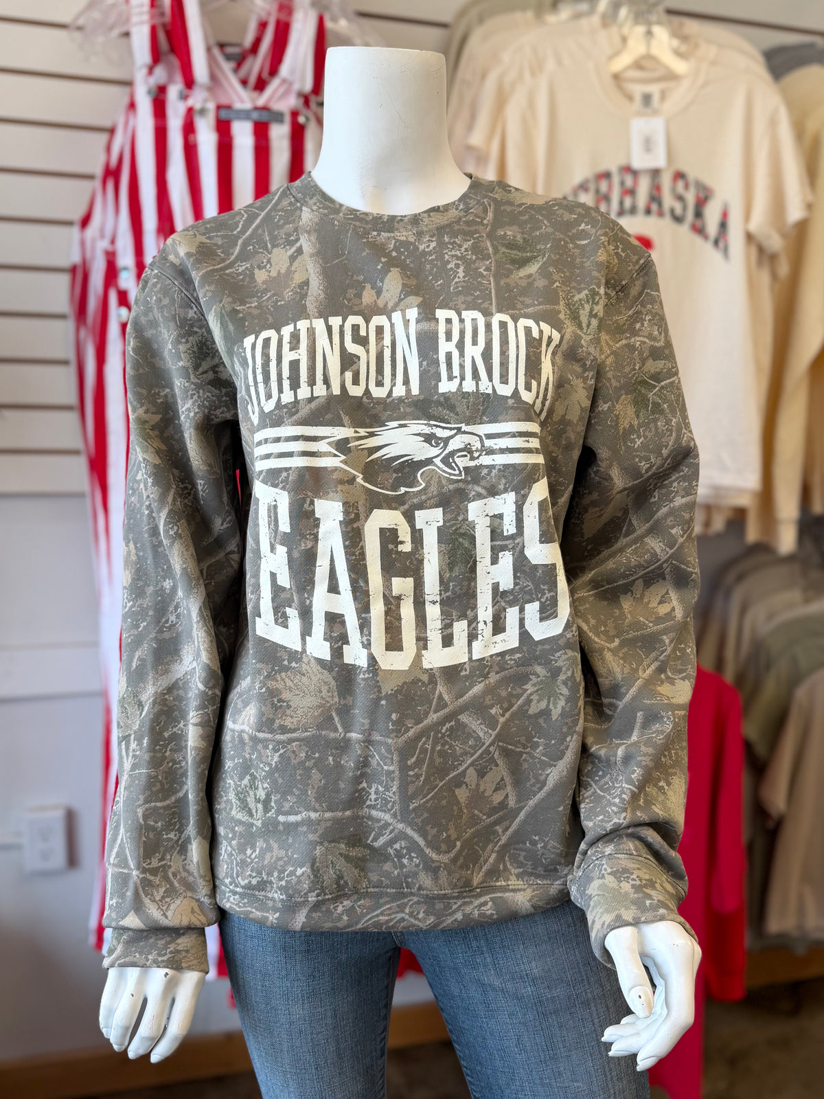 Camo JB Eagles Bold Design Crew