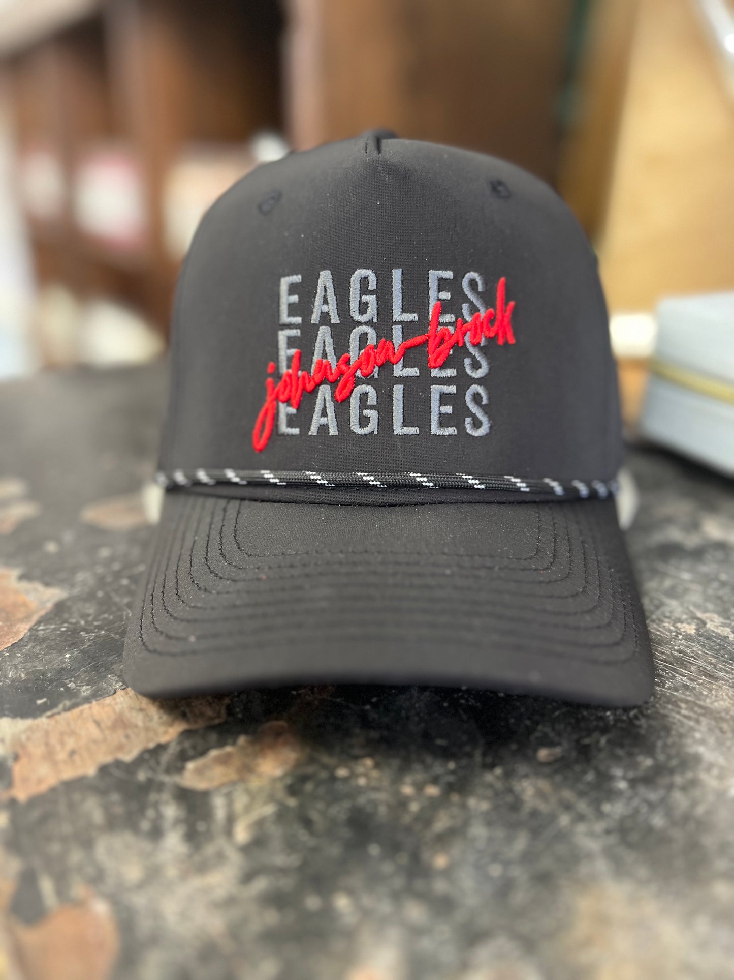 JB Eagles Triple Bulldogs Rope Hat