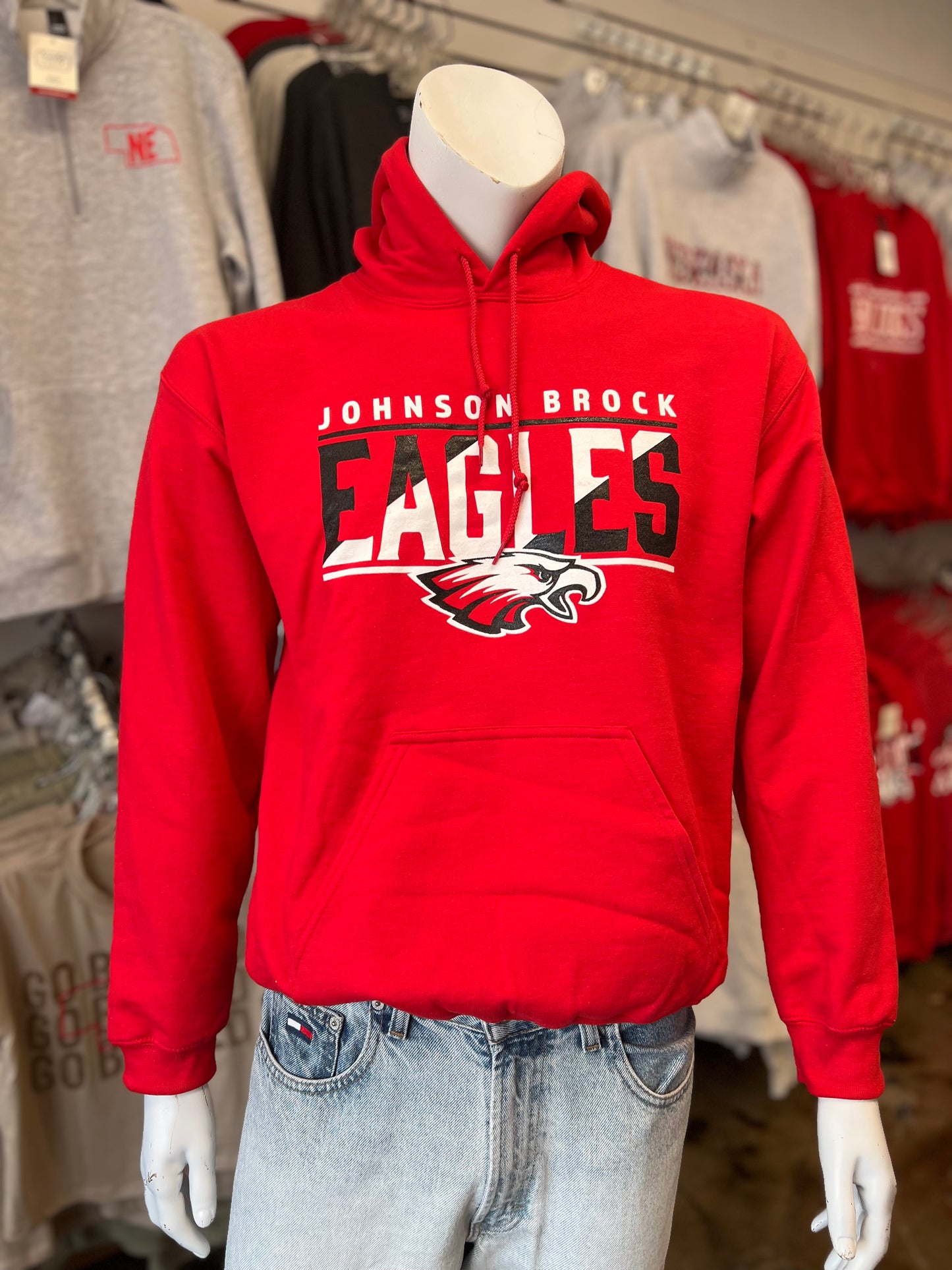 Eagles Slant Design Hoodie Youth