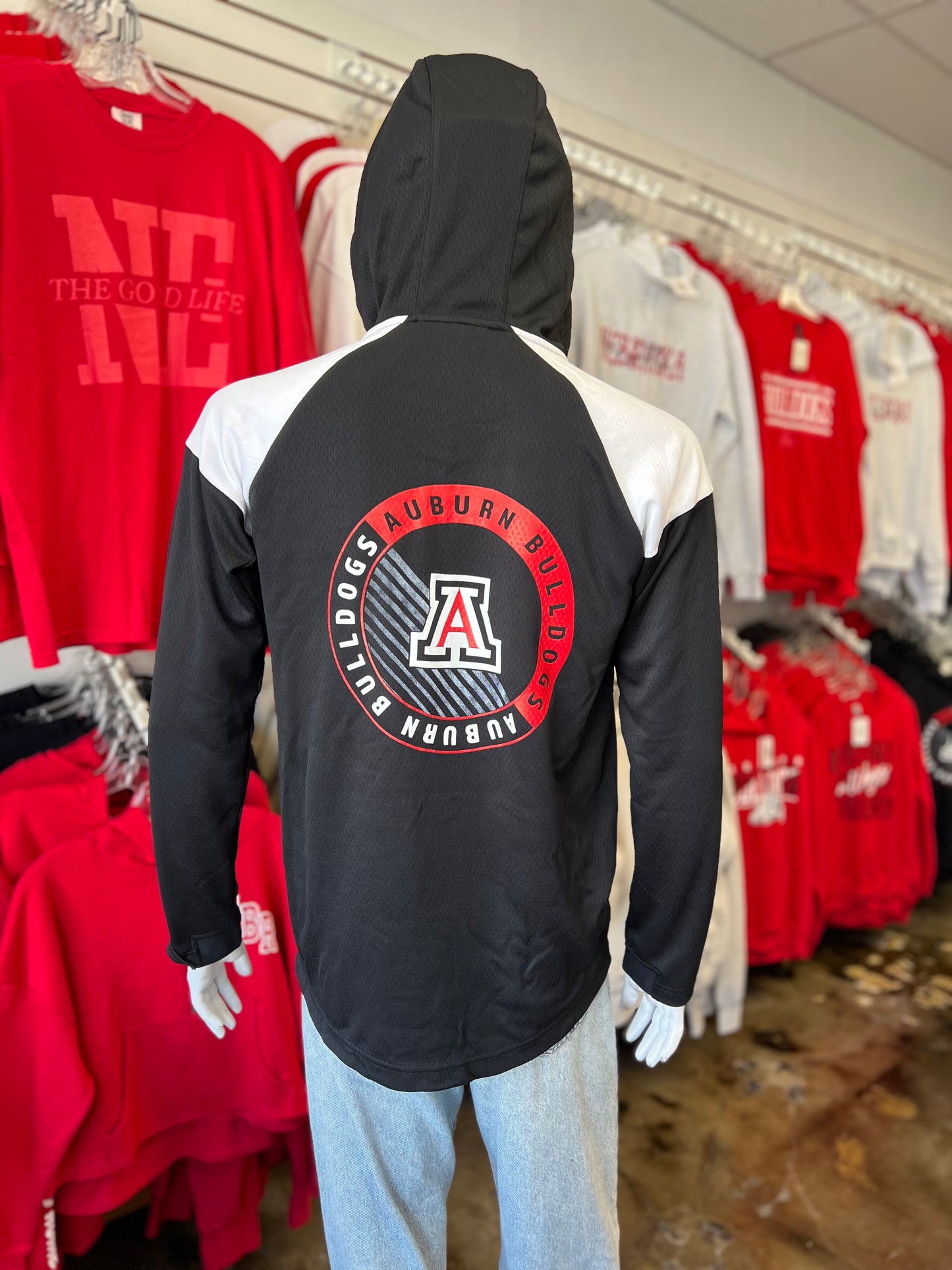 Auburn Faded Circle Design Qtr Zip