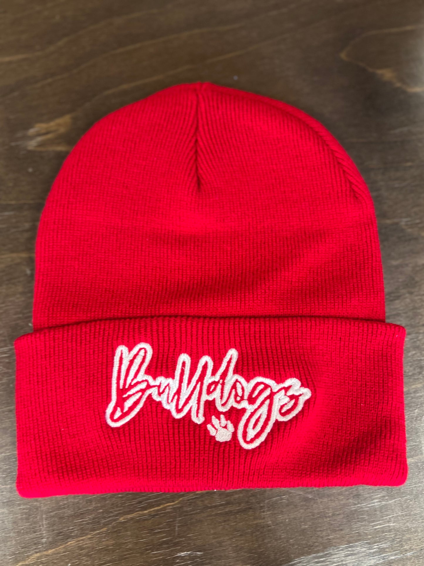 Bulldogs Script Stocking Cap