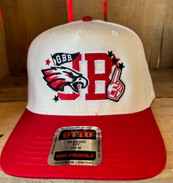 Johnson Brock Collage Hat - Red/Stone