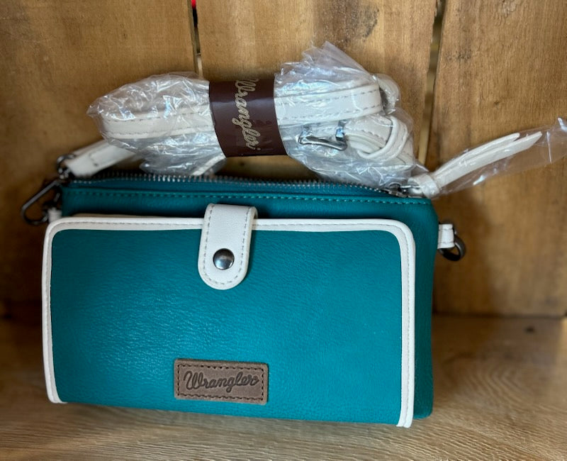Wrangler Leather Mini Crossbody Purse