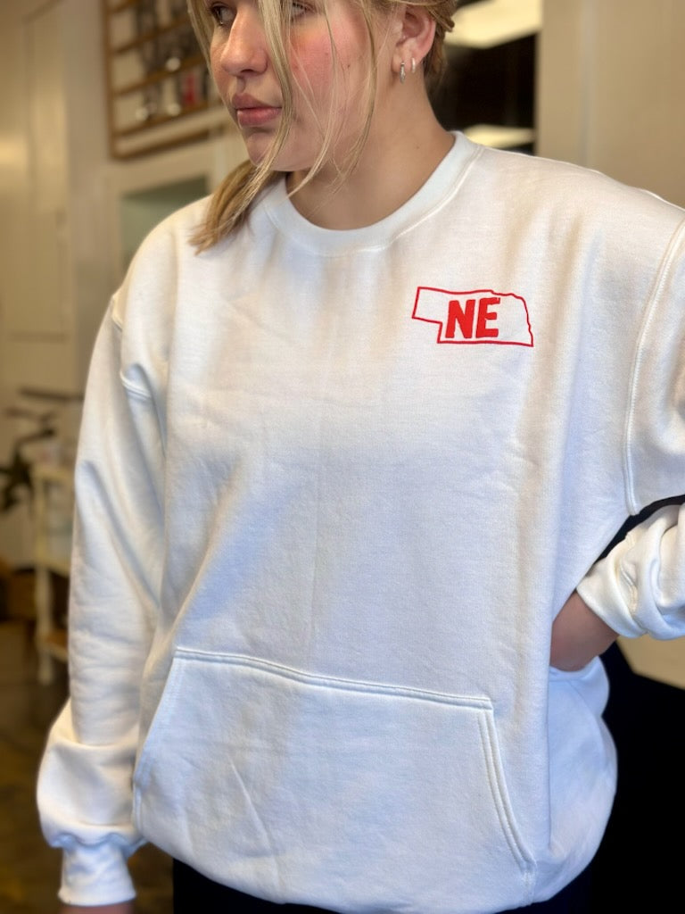 The Cornhusker State Unisex Pocket Crewneck