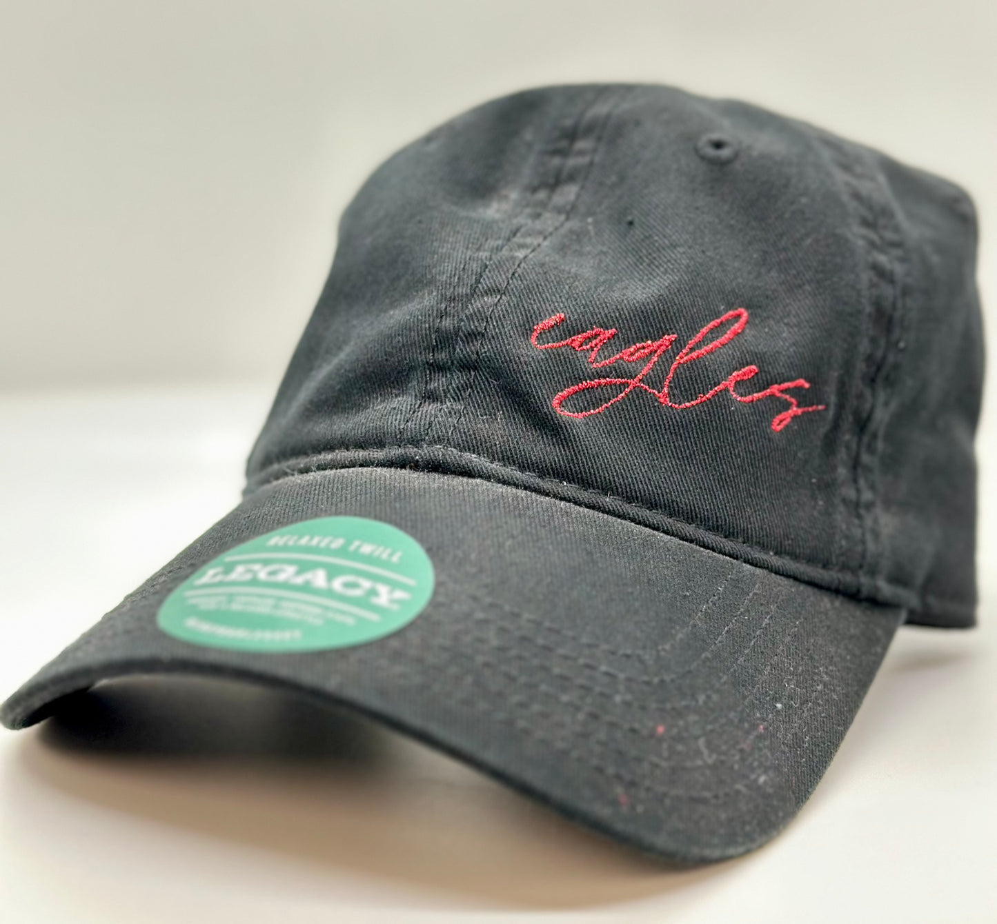 JB Eagles Metallic Script Twill Hat