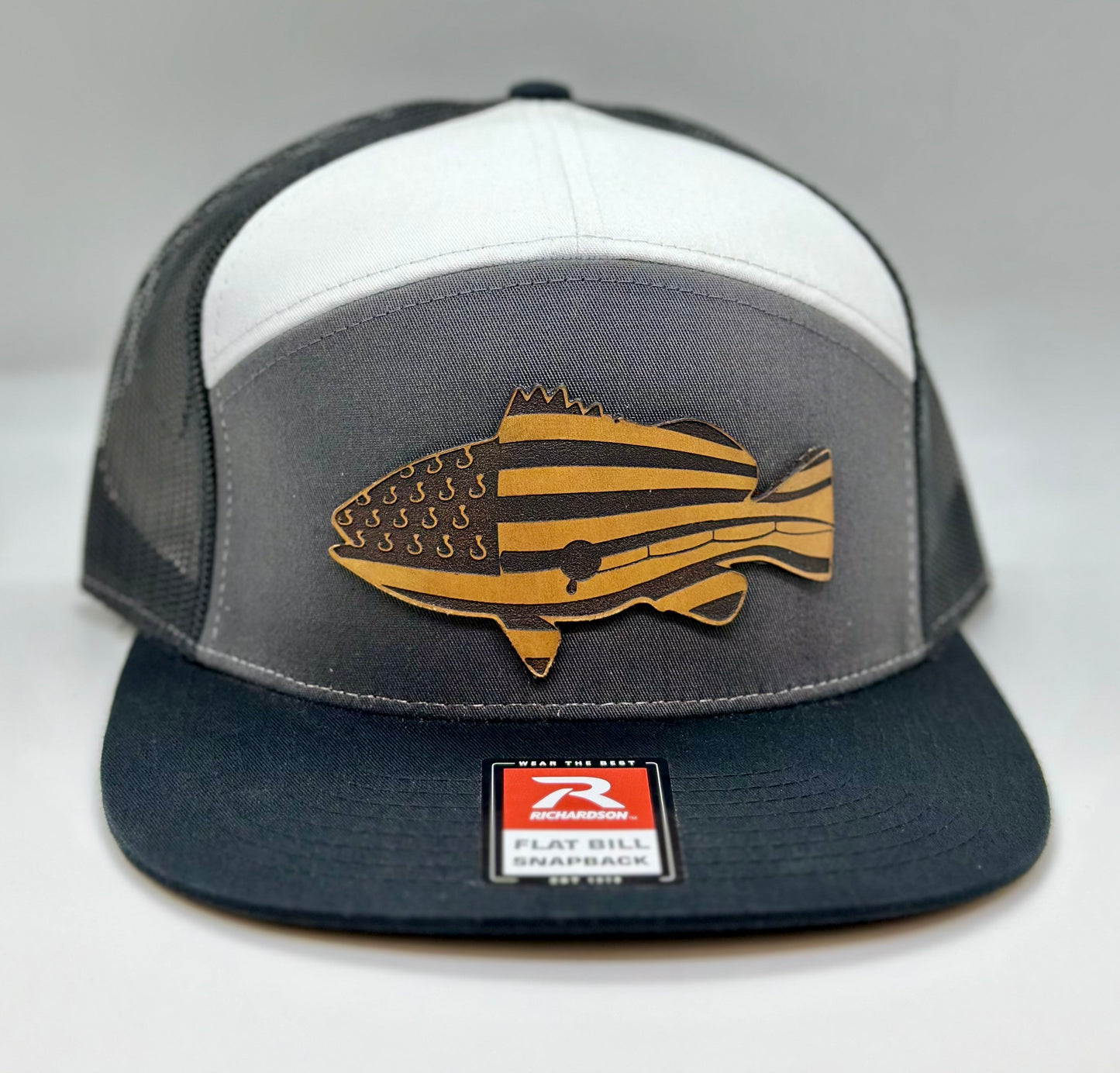 American Fishing 7 Panel Trucker Hat
