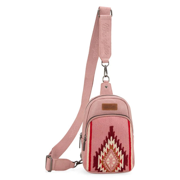Wrangler Southwestern Knitted Sling Bag