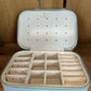 Large Travel Jewelry Case - Light Blue