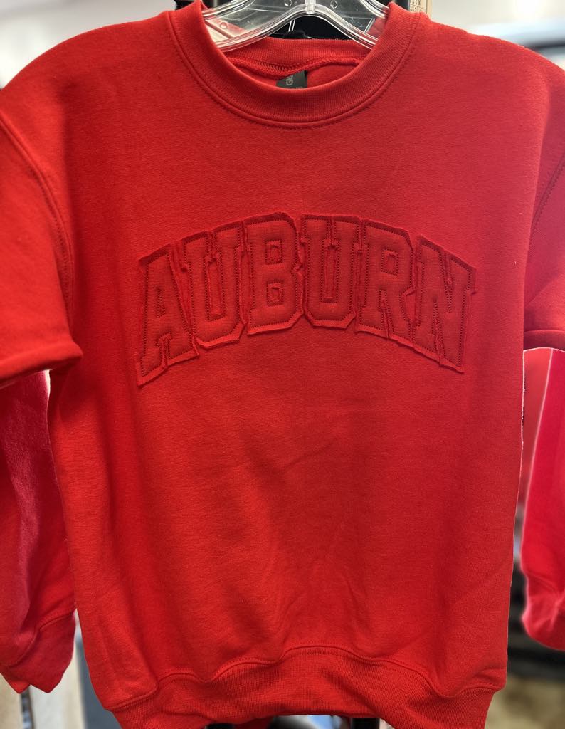 YOUTH Auburn Applique - Gildan Unisex Crewneck Sweatshirt