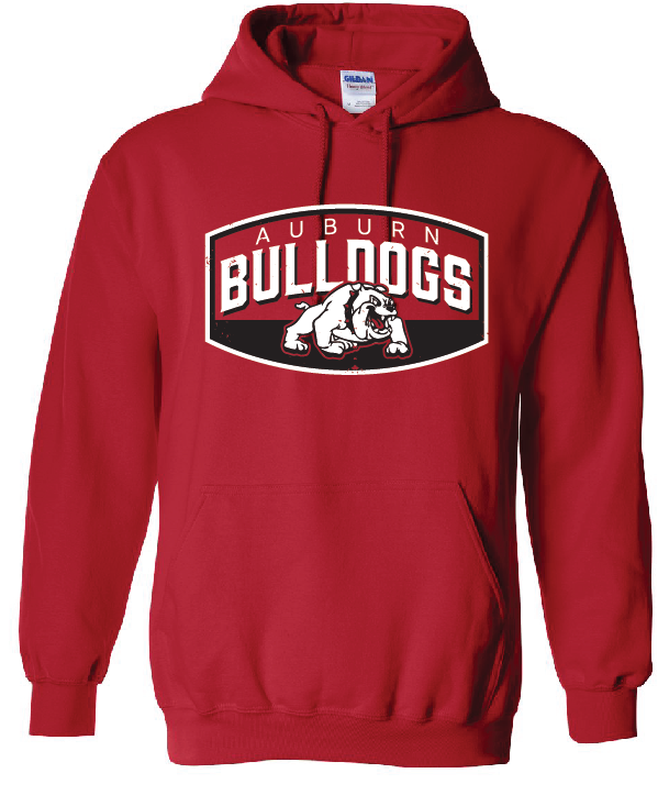 Auburn Retro Bulldog Hoodie