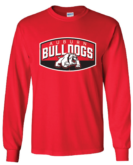 Auburn Retro Bulldog L/S Tee