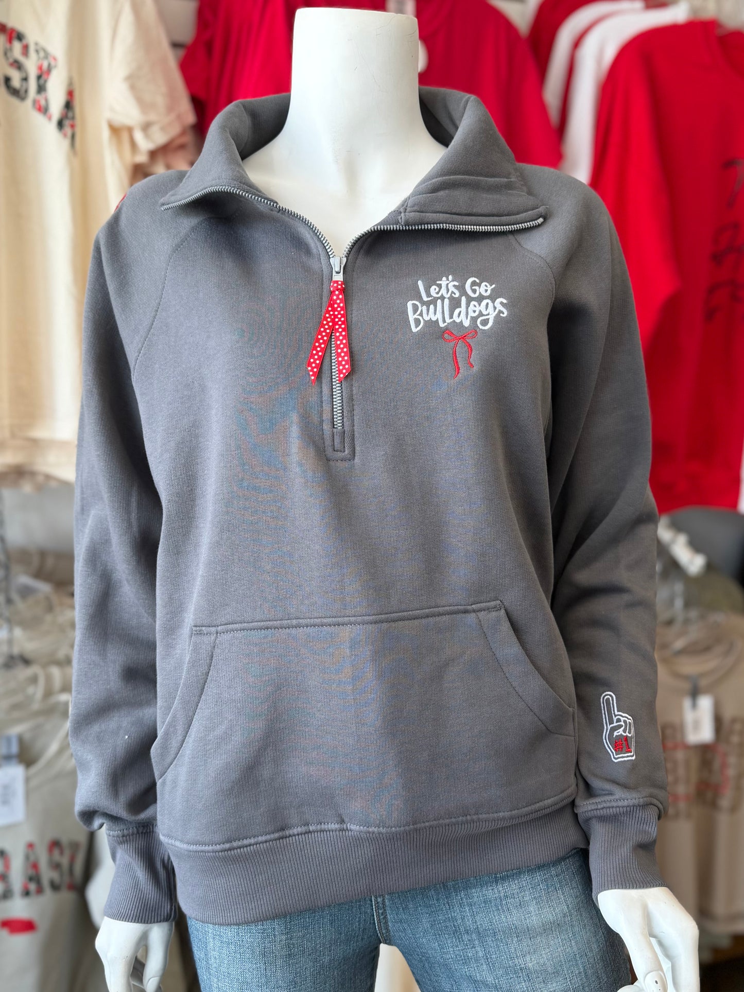 Cute Bulldogs Enza Qtr Zip