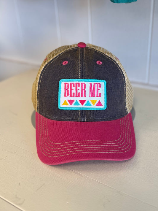 Beer Me Aztec Patch Hat