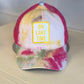 On Lake Time - Pink Tie Dye C.C. Ponytail Hat