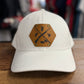 Nebraska Hunting Fishing Leather Patch Flexfit Hat