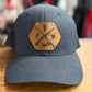 Nebraska Hunting Fishing Leather Patch Flexfit Hat