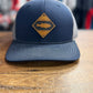 Diamond Bass Leather Patch Flat Bill Trucker Hat