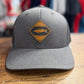 Diamond Catfish Leather Patch Low Profile Trucker Hat