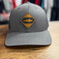 Diamond Walleye Leather Patch Low Profile Trucker Hat