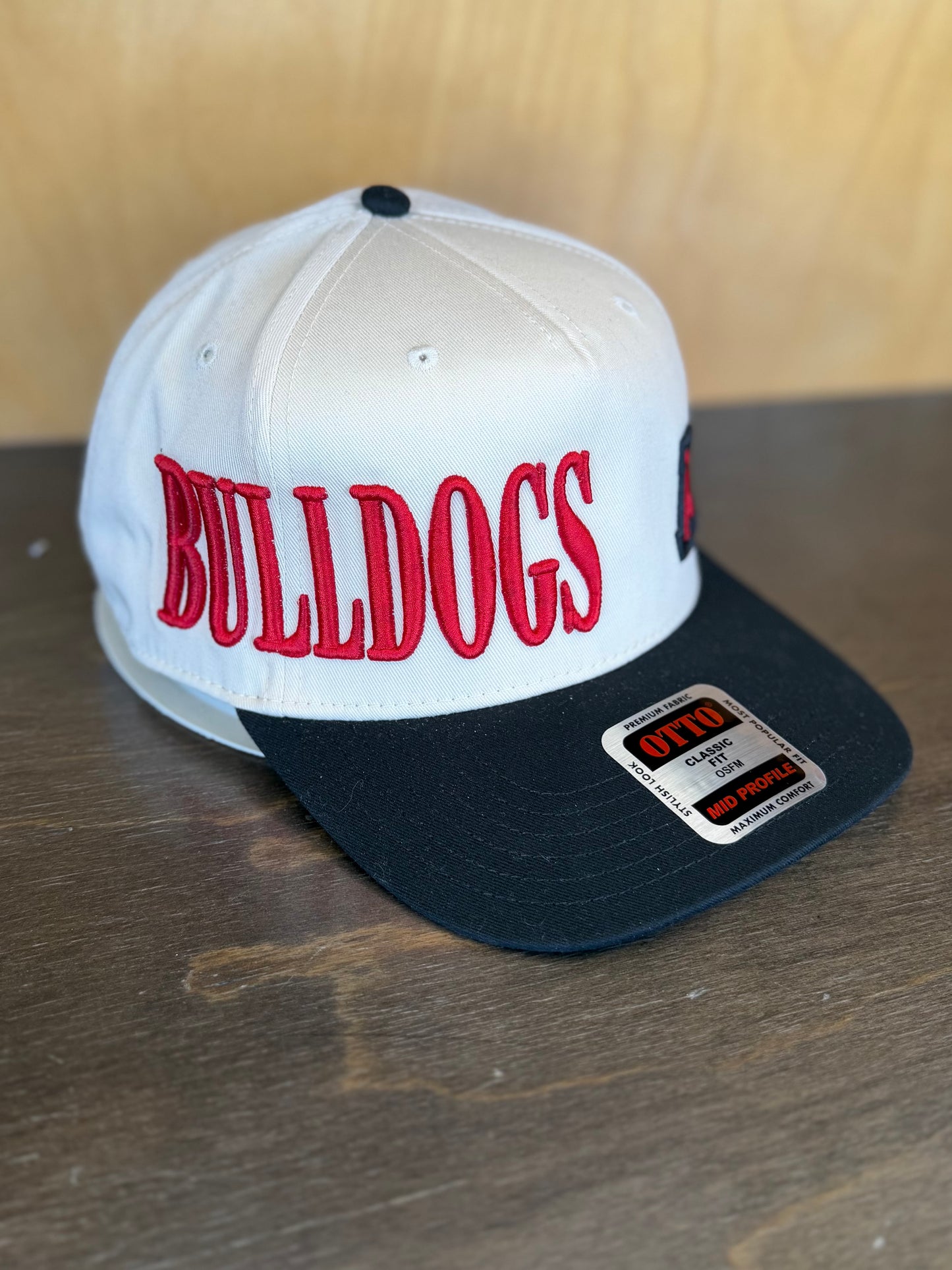 Bulldog Side Puff Design Hat