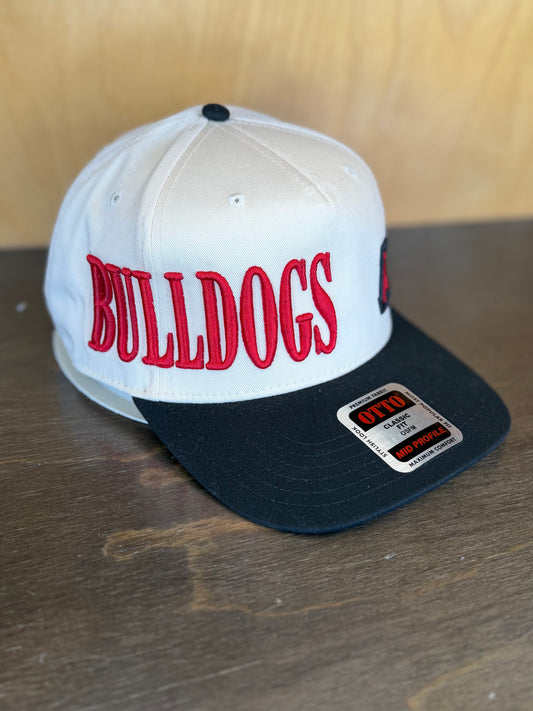 Bulldog Side Puff Design Hat
