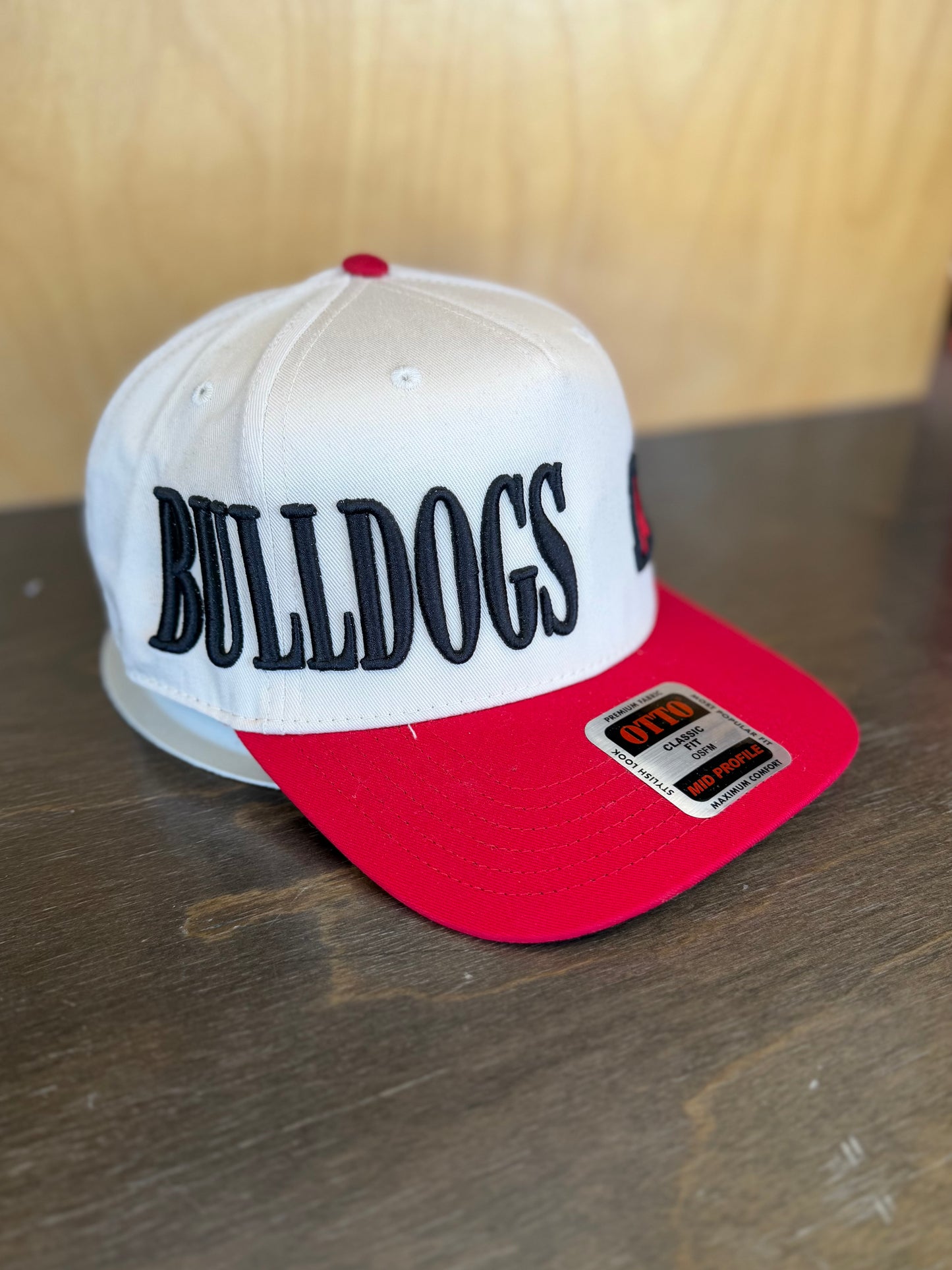 Bulldog Side Puff Design Hat