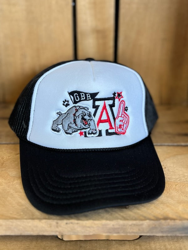 Auburn Collage Foam Trucker Hat - Black/White