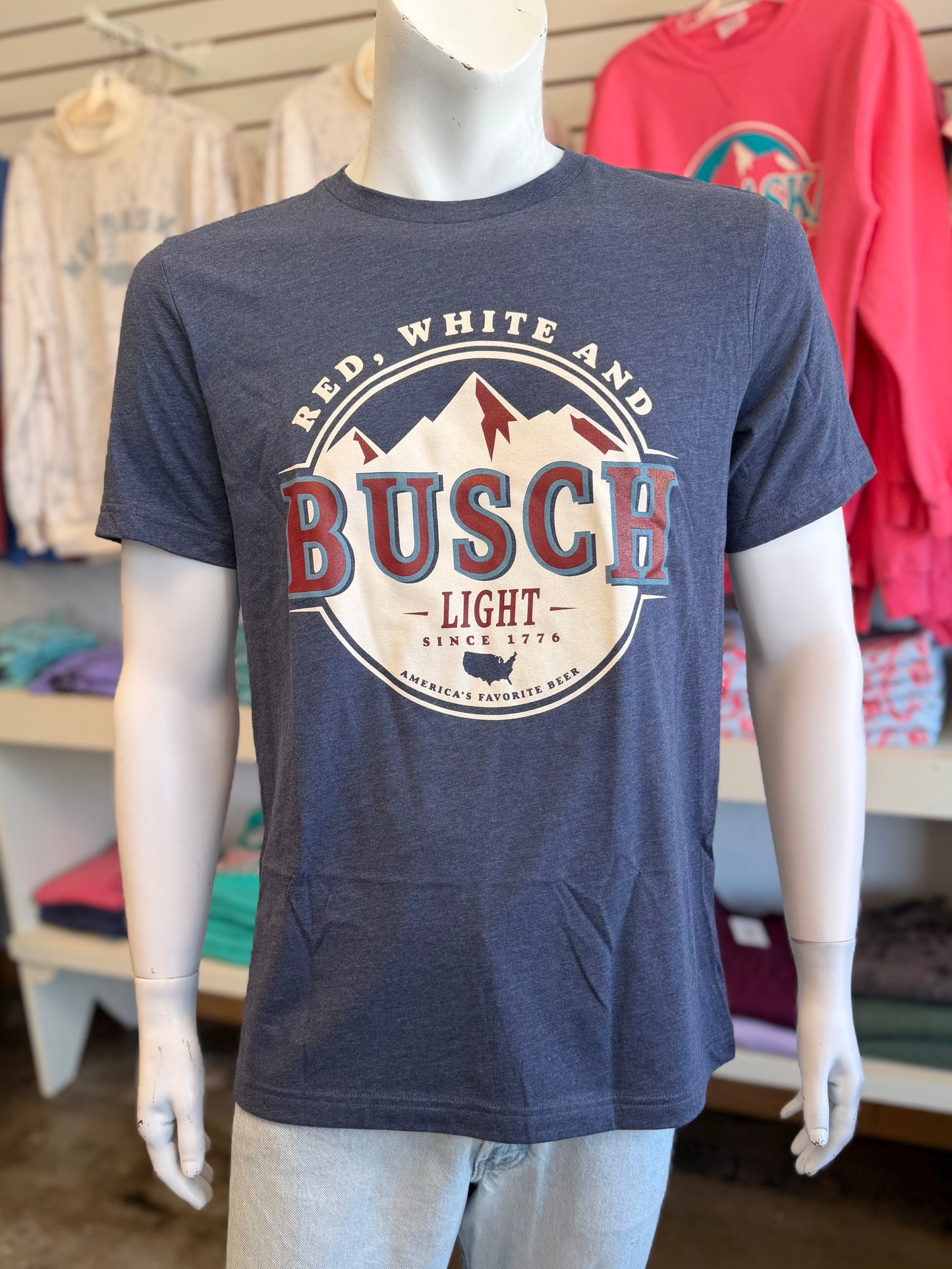 Red, White and Blue Busch B&C Tee