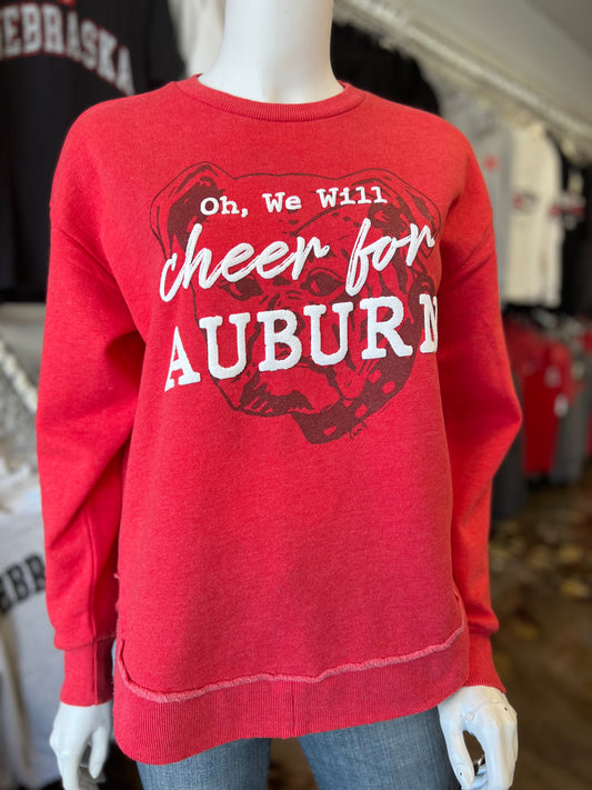 We Will Cheer For Auburn - V-Neck Crew