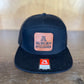 Auburn Bulldogs Leather Patch 7 Panel Trucker Hat