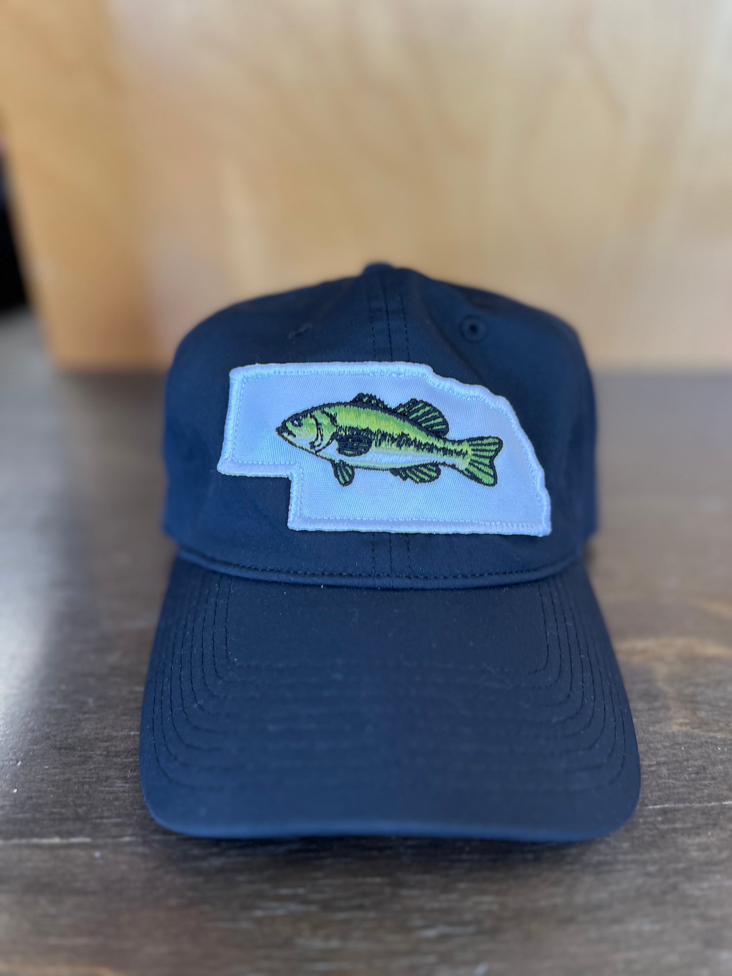 NE Large Mouth Bass Patch The Game Hat