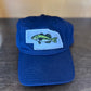 NE Large Mouth Bass Patch The Game Hat Navy