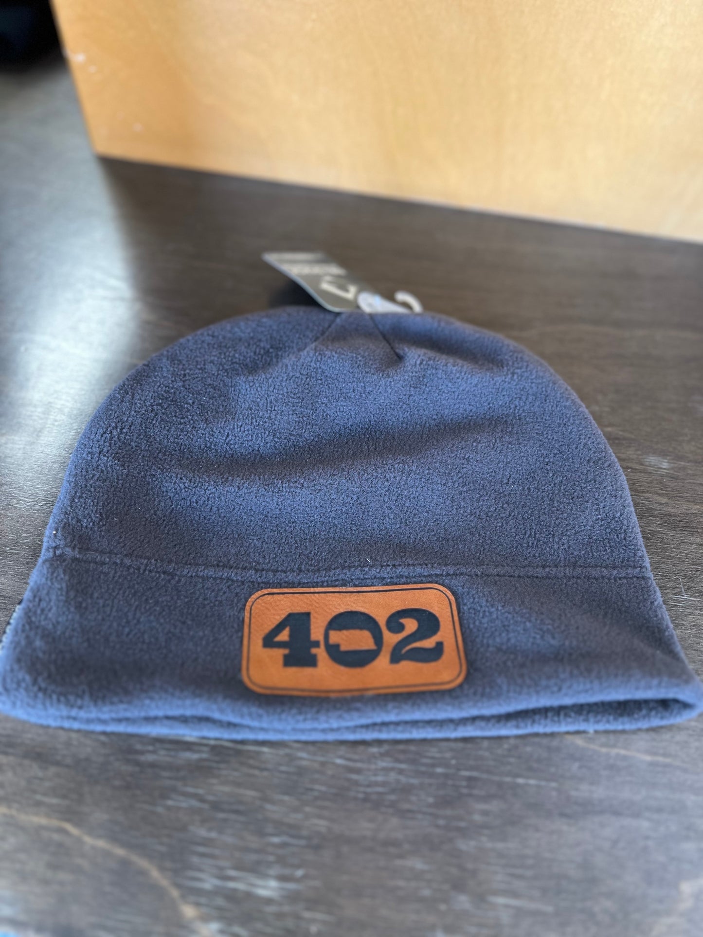 402 Leather Patch Dri-Duck Beanie