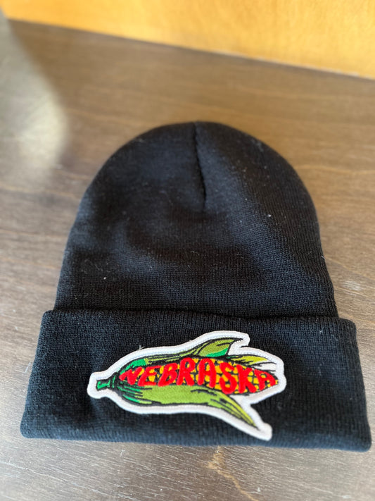 Nebraska Corn Cob Patch Beanie