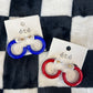Thick Game Day Hoop Earrings