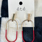 Rounded Rectangle Game Day Earrings