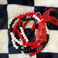 Red, White and Black Game Day Bracelets
