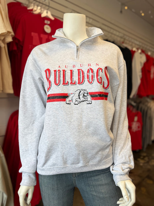 Bulldog Retro Jerzees Qtr Zip