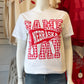 Gingham Game Day NE CC Tee