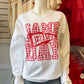 Gingham Game Day NE Crewneck