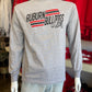 Bulldog Vintage Line Design - Gildan LS Tee