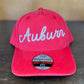 Red Chain Stitch Auburn Hat
