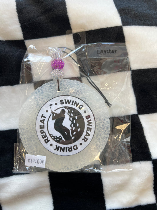 Golf Freshie - Leather Scent