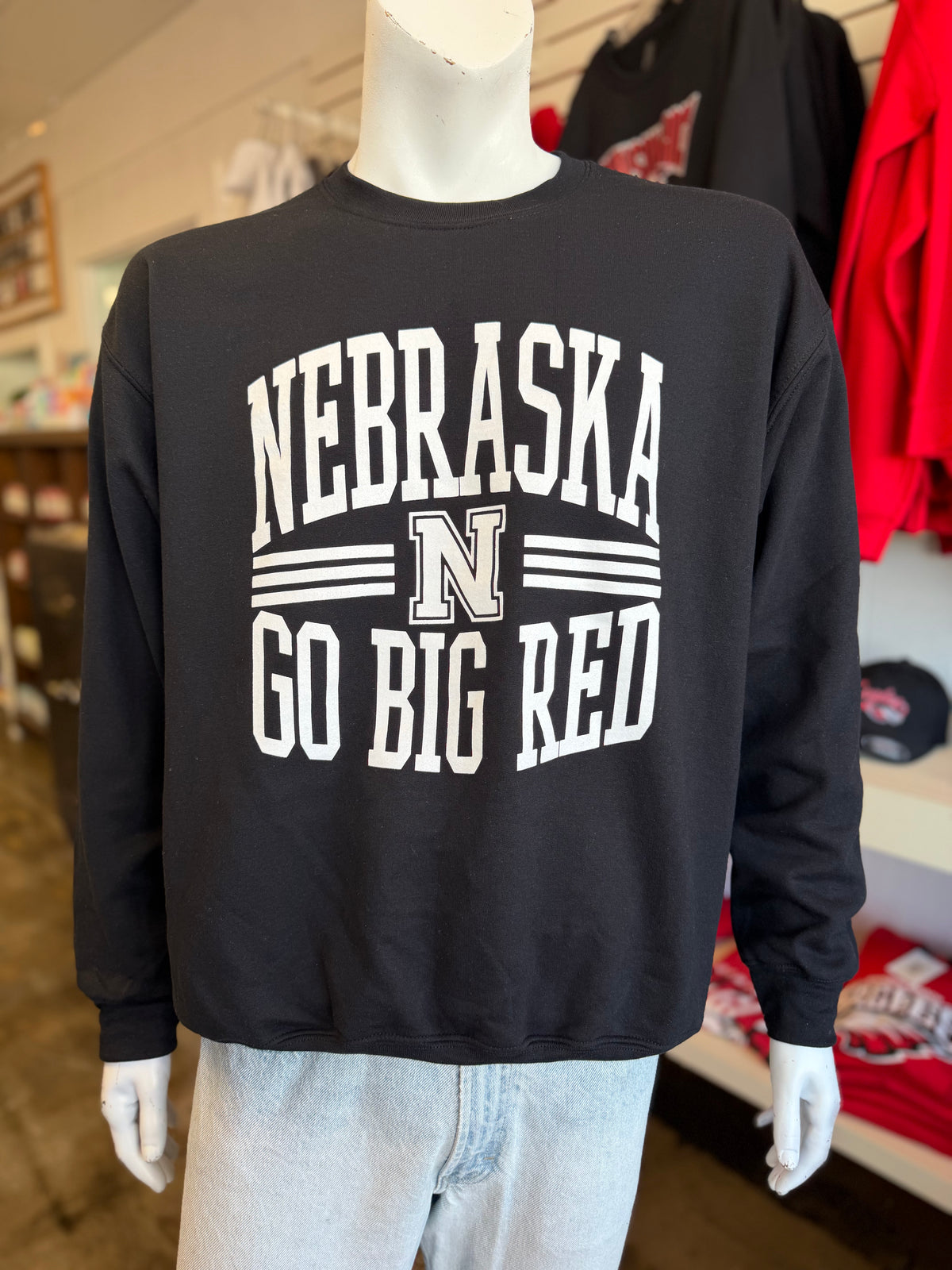 Nebraska Bold Design Crewneck